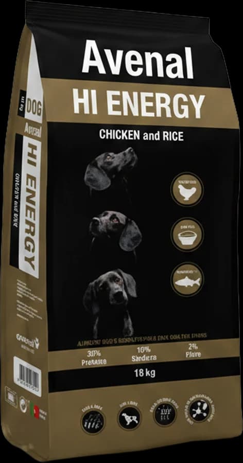 Sac de croquettes AVENAL DOG HI ENERGY